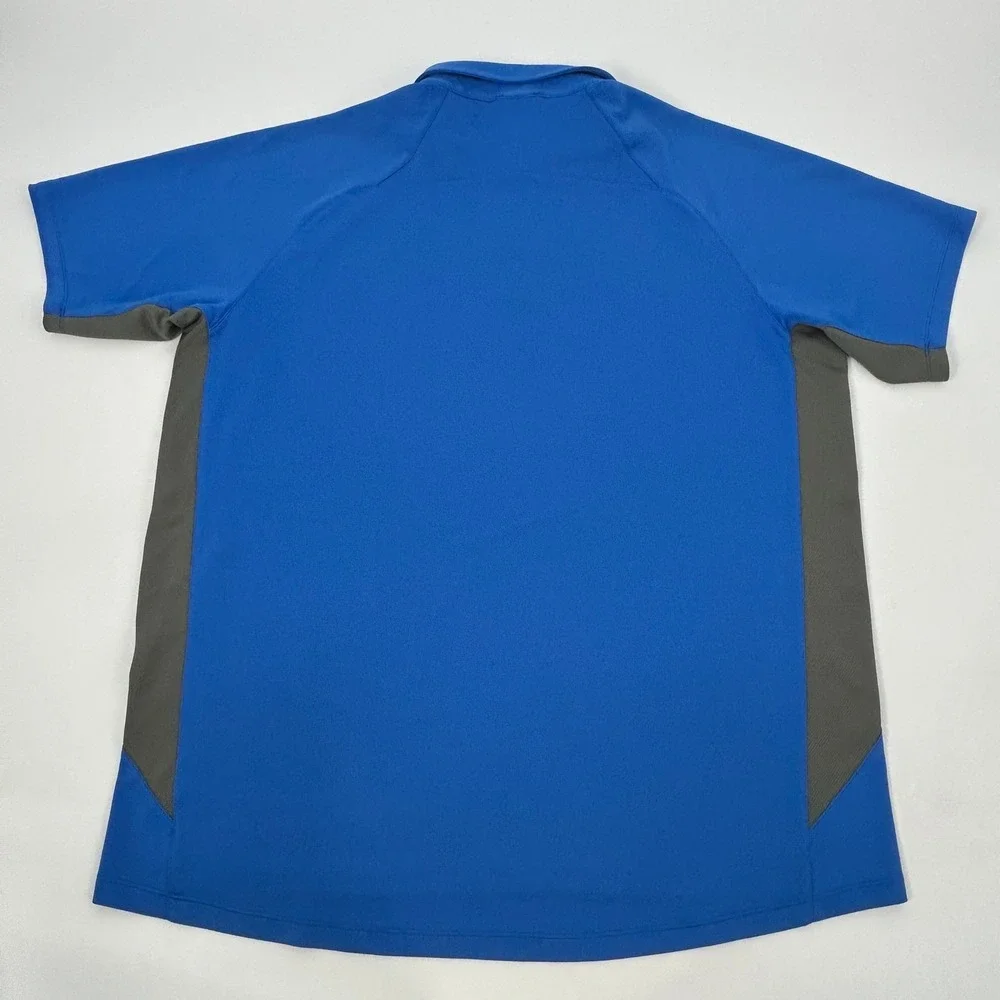 The North Face Shirt Mens XXL 2XL Blue VaporWick Polo Short Sleeve